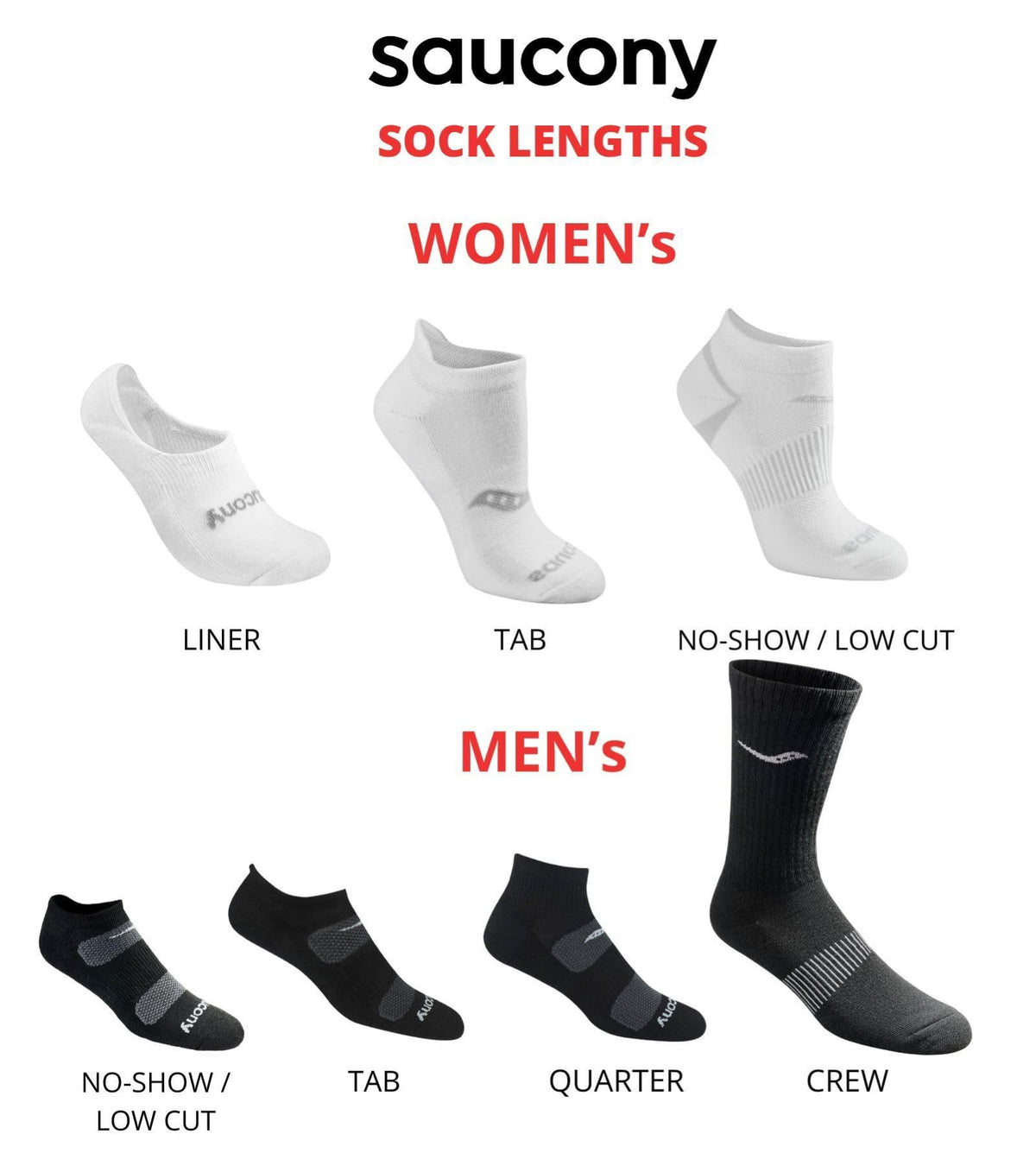 Saucony Women's Selective Cushion Socks, White, Medium (6 Pairs)