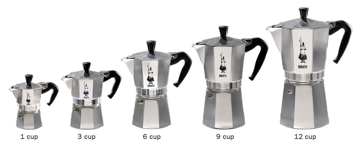 Bialetti Moka Express Stovetop Espresso Maker, 3 Cup, Silver
