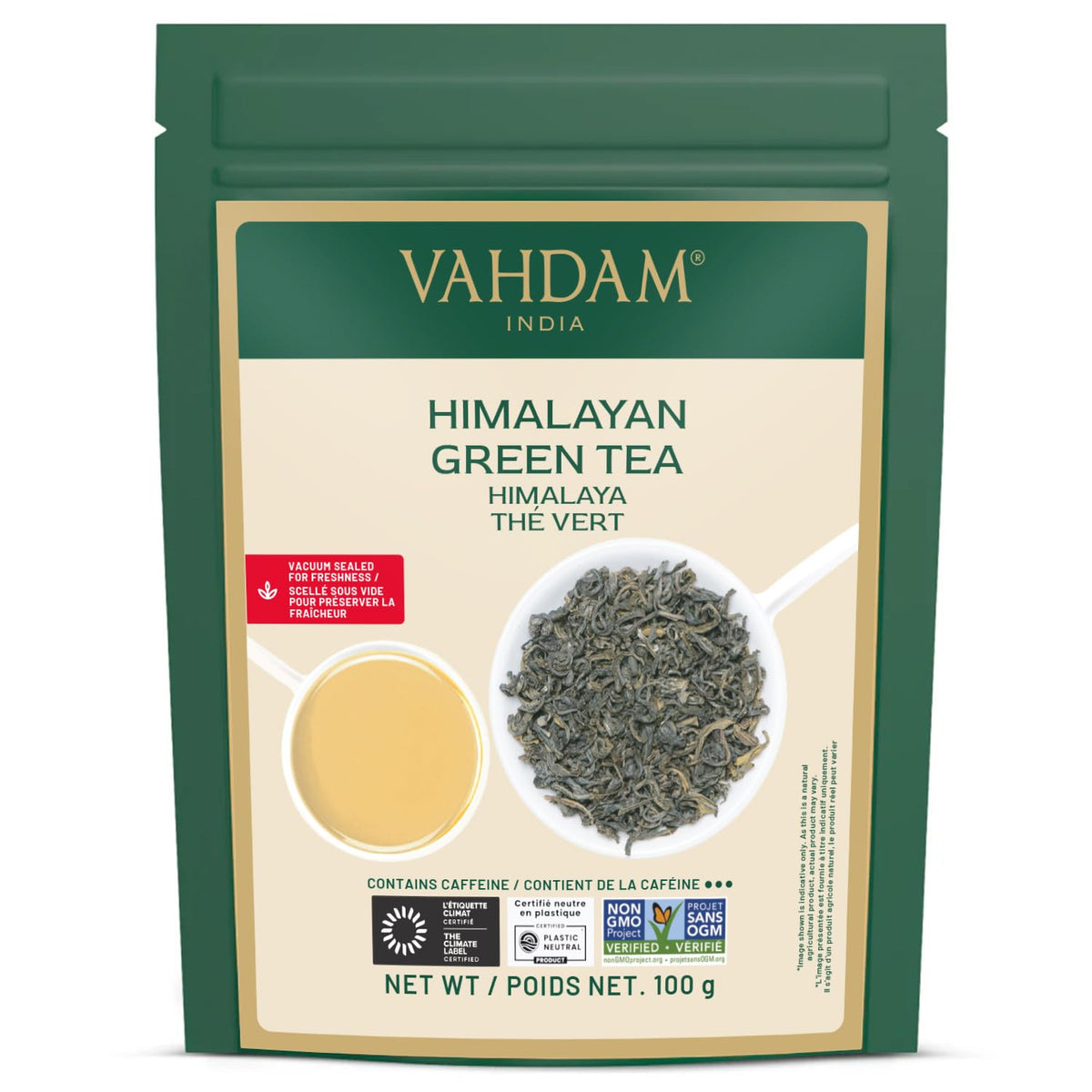 Vahdam Himalayan Green Tea, Loose Leaf, 100 g