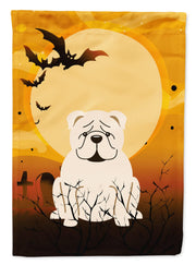 Caroline's Treasures BB4389GF Halloween English Bulldog White Flag Garden Size