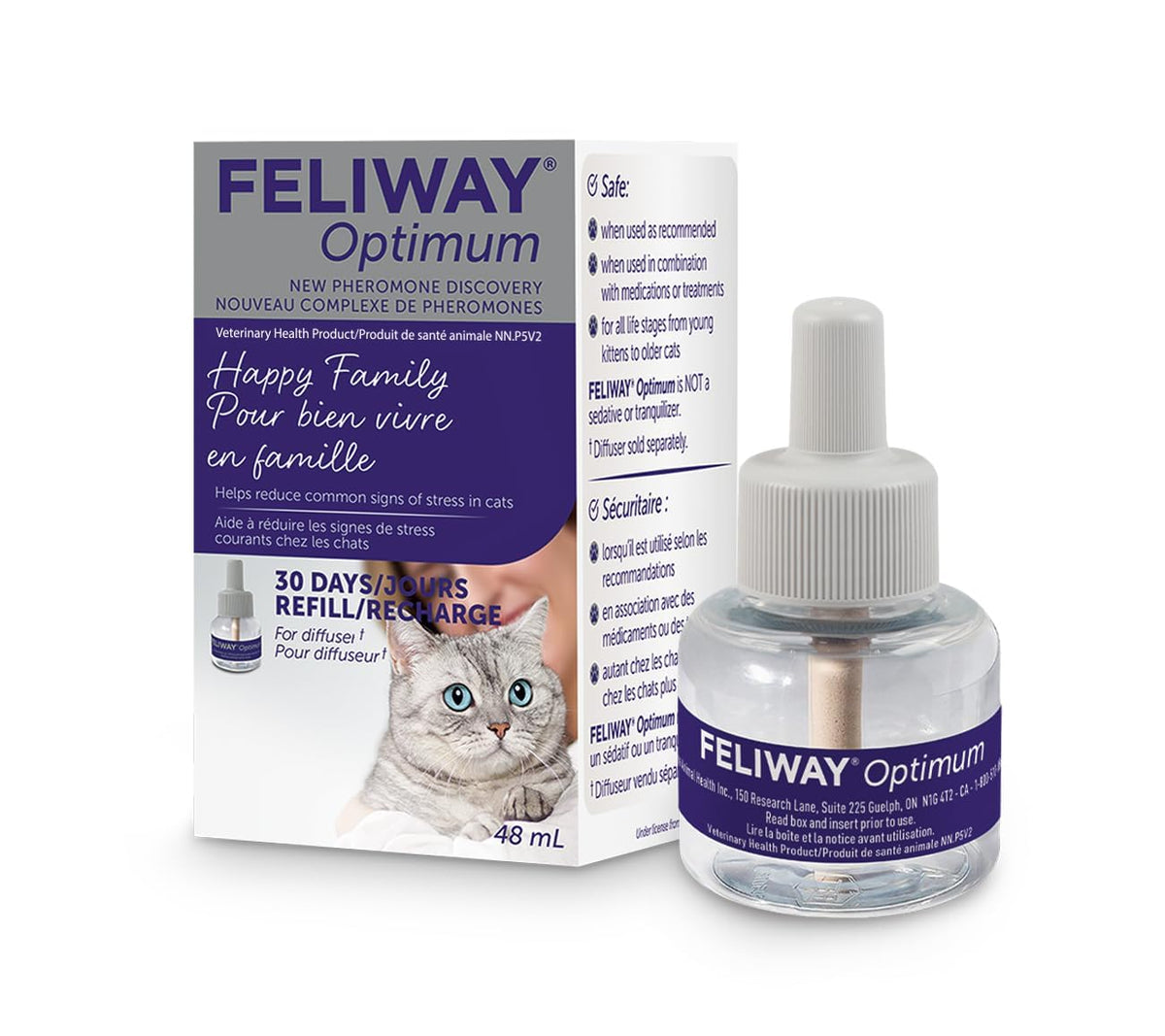 FELIWAY Optimum Cat Calming Pheromone Diffuser Refill, 48 ml