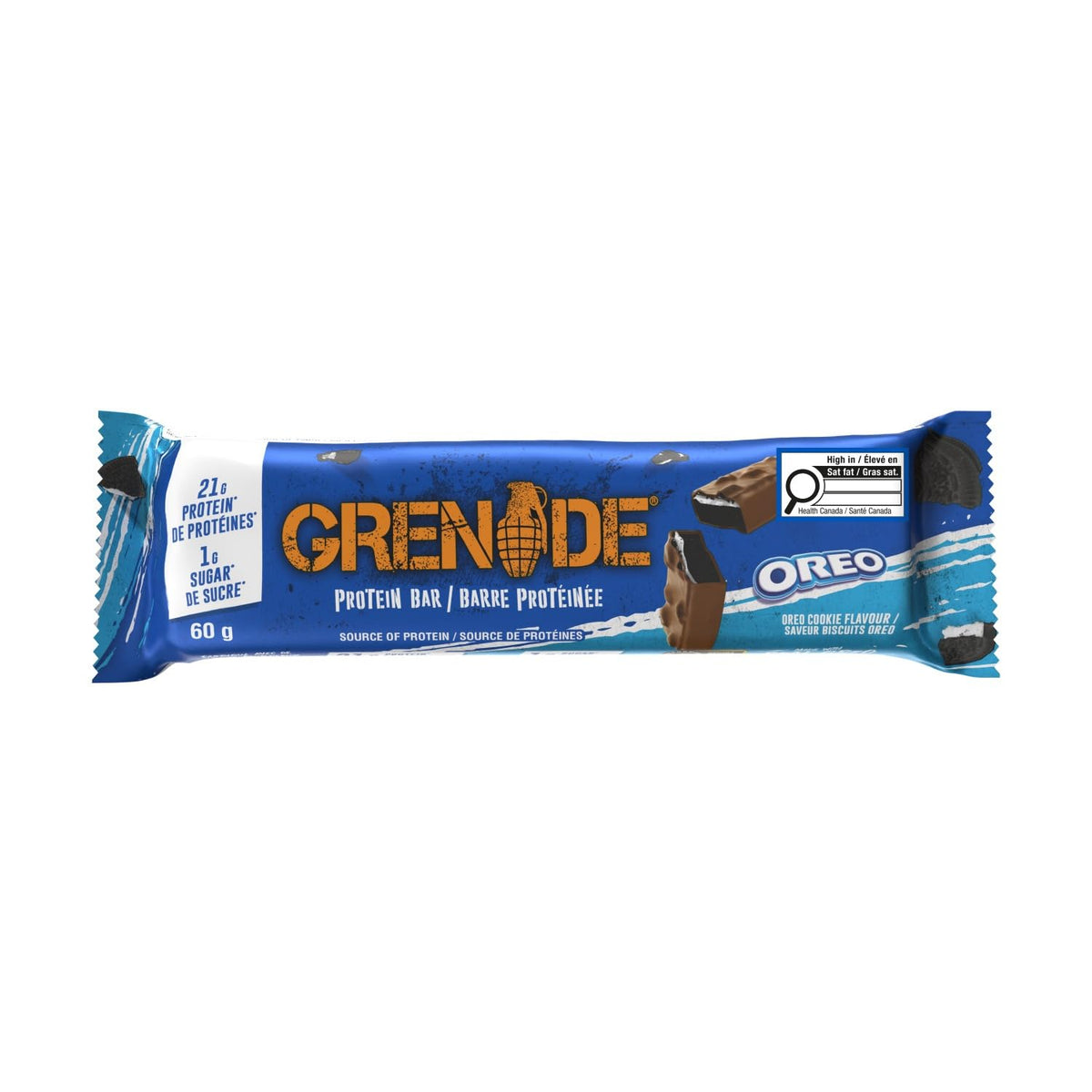Grenade High Protein Low Sugar Bar, OREO, 12 x 60 g