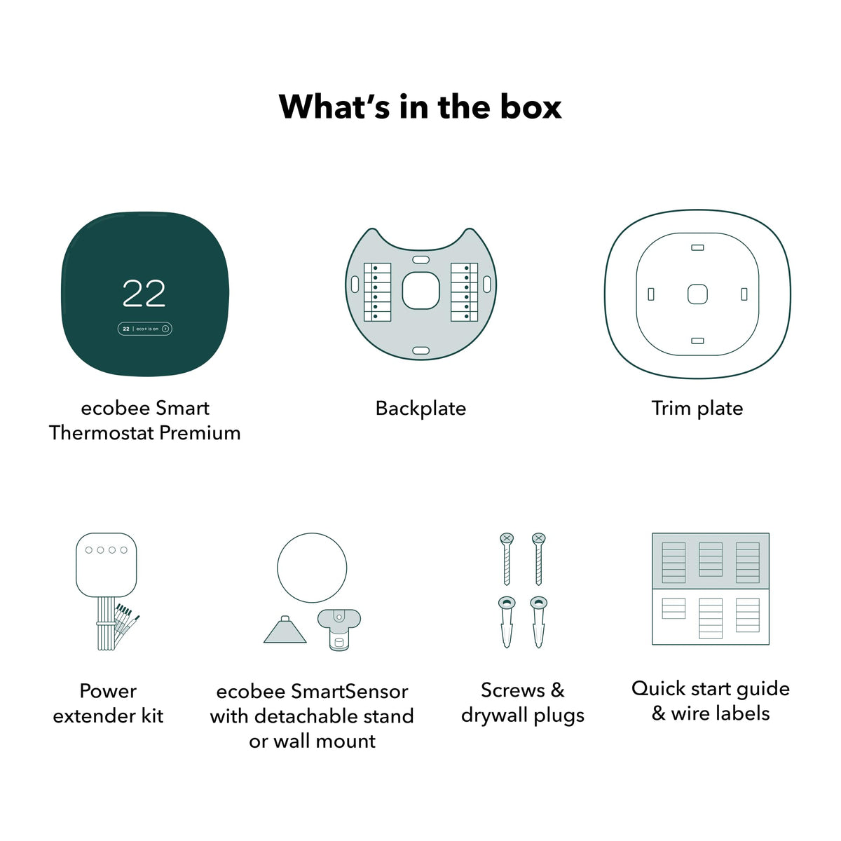 ecobee Smart Thermostat Premium with Smart Sensor