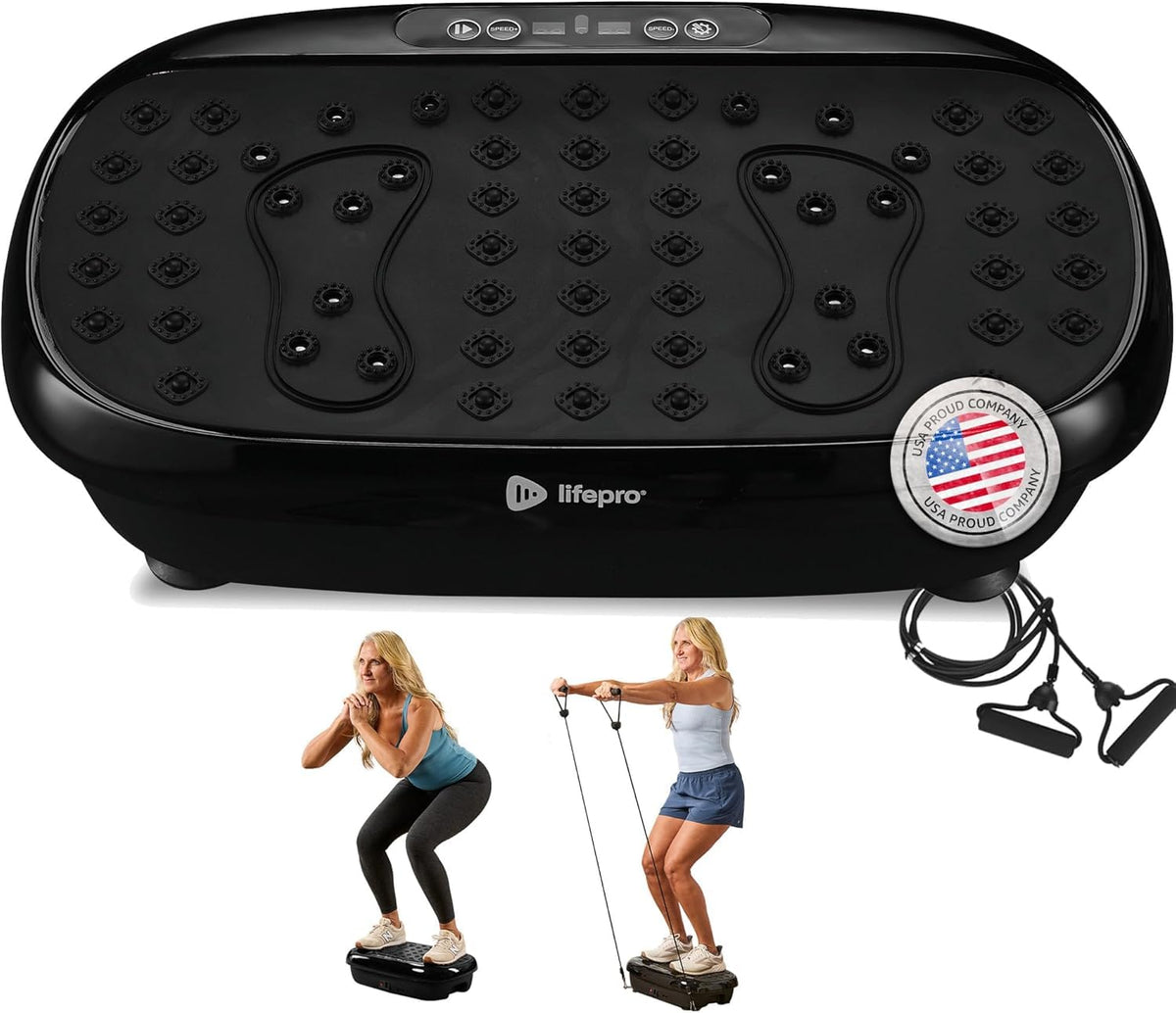 Lifepro HexaplateLite Vibration Plate Exercise Machine, Small