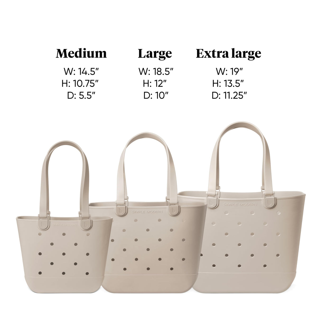 Simple Modern Waterproof Rubber Beach Bag, Extra Large, Green