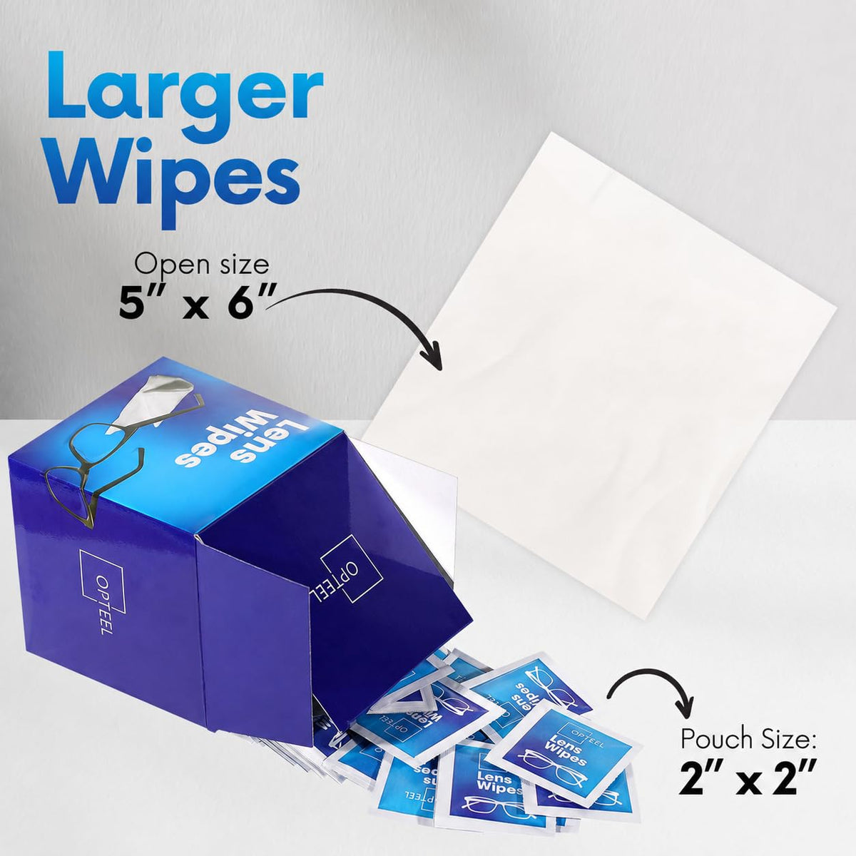 Lens Wipes for Eyeglasses, Individually Wrapped, 500 Count