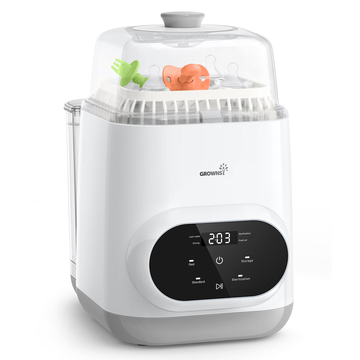 Grownsy EaseClean Baby Bottle Washer Pro, Sterilizer and Dryer