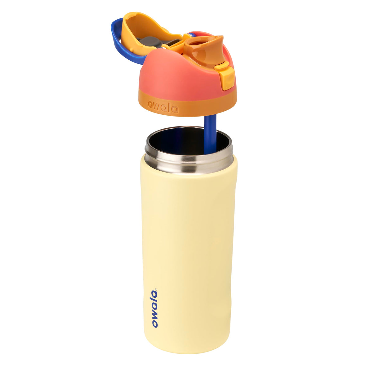Owala Kids FreeSip Stainless Steel Water Bottle, 16 oz, Misty Horizon