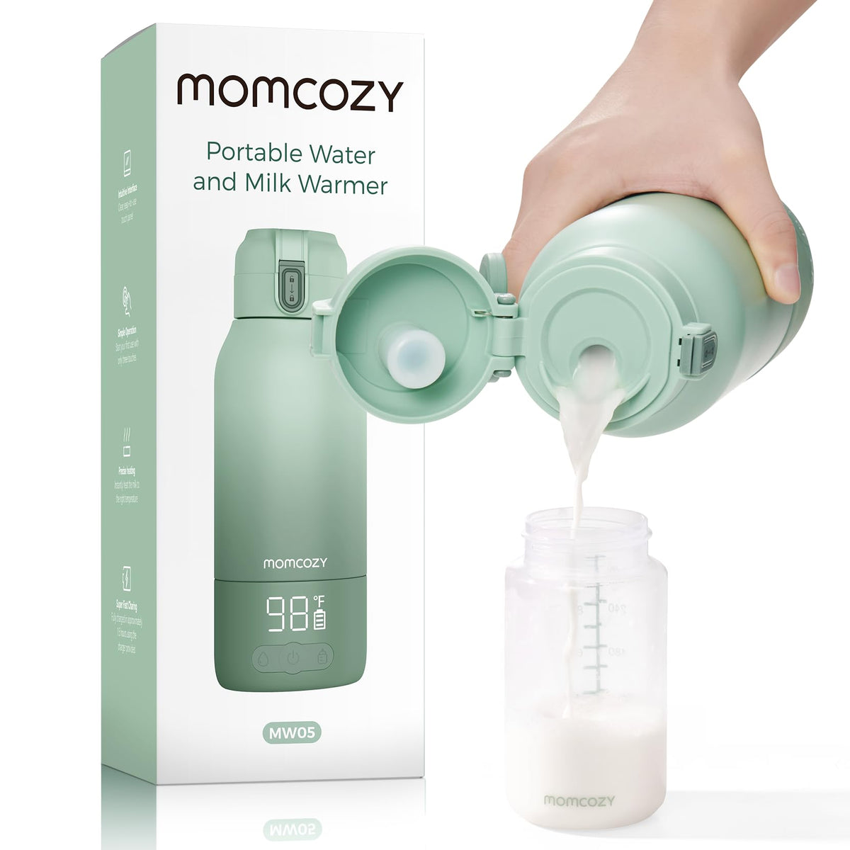 Momcozy Portable Milk Warmer, 17 oz