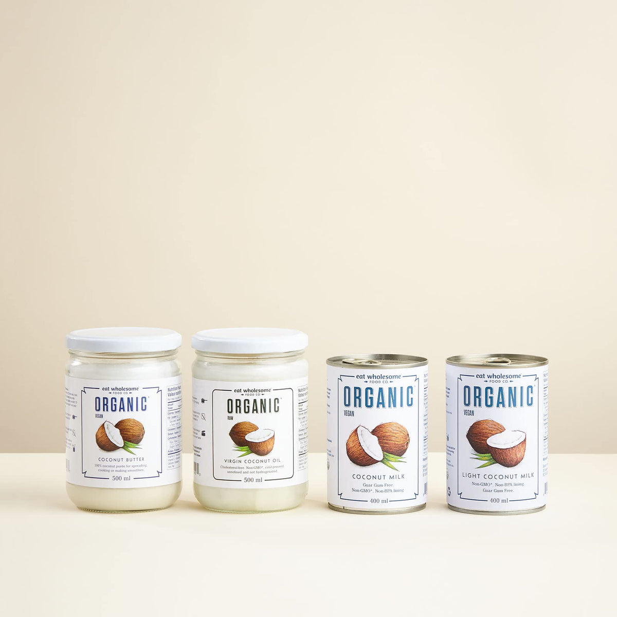 Eat Wholesome Organic Coconut Milk, No Guar Gum, 400mL, 6 Pack