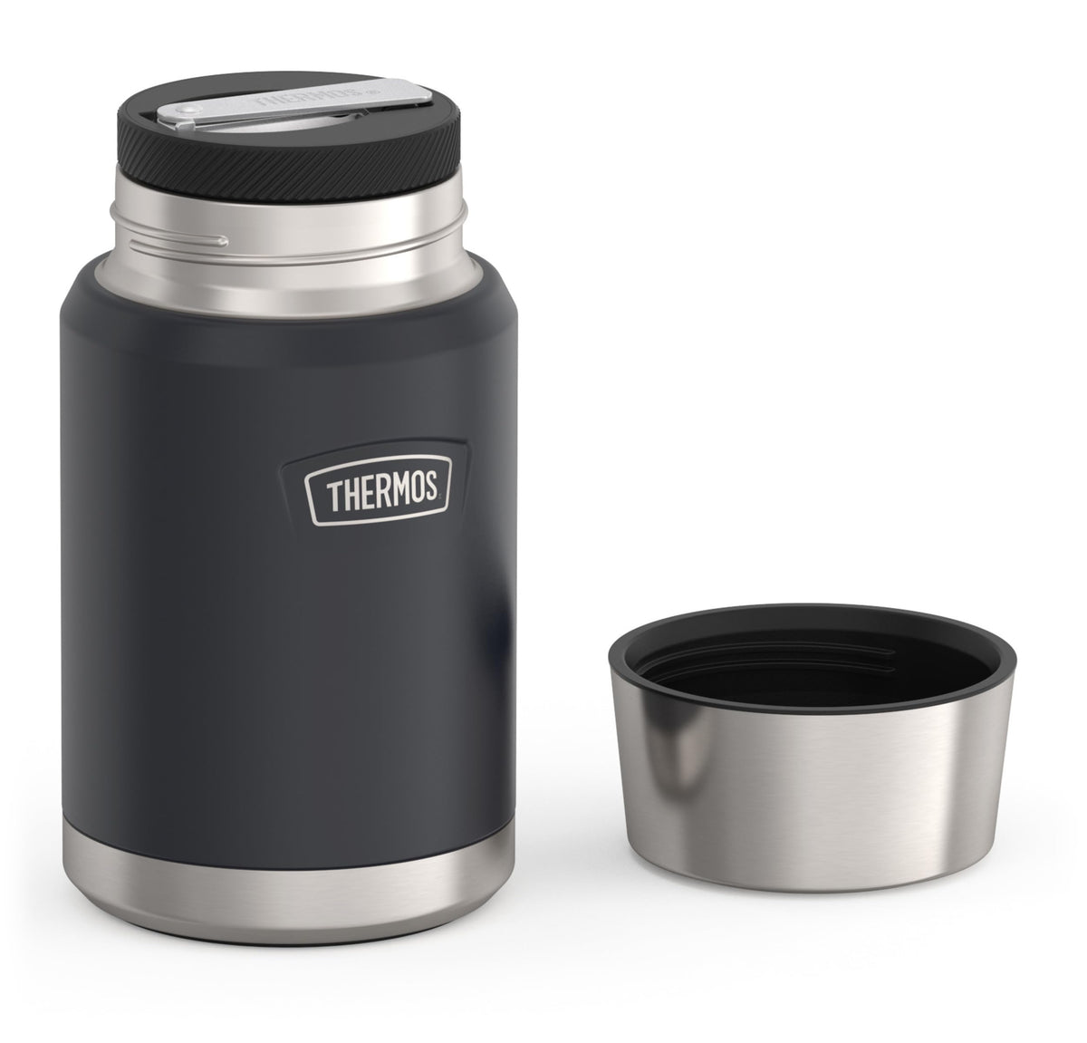 Thermos Icon Series Stainless Steel Vacuum Food Jar, 24 oz, Granite