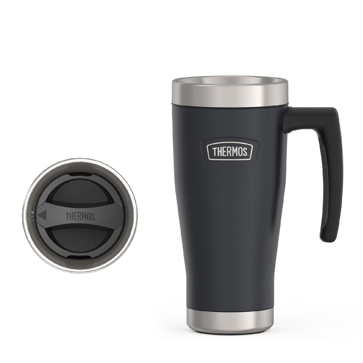 THERMOS ICON Series 16oz Stainless Steel Mug, Granite