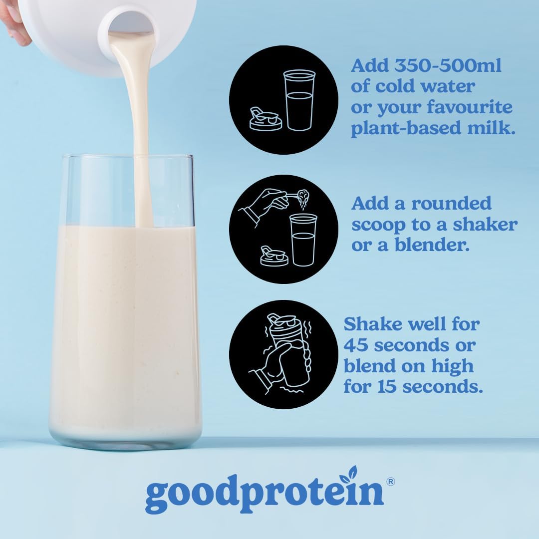 Good Protein Plant-Based All-in-One Shake, Vanilla Cupcake, 880 g
