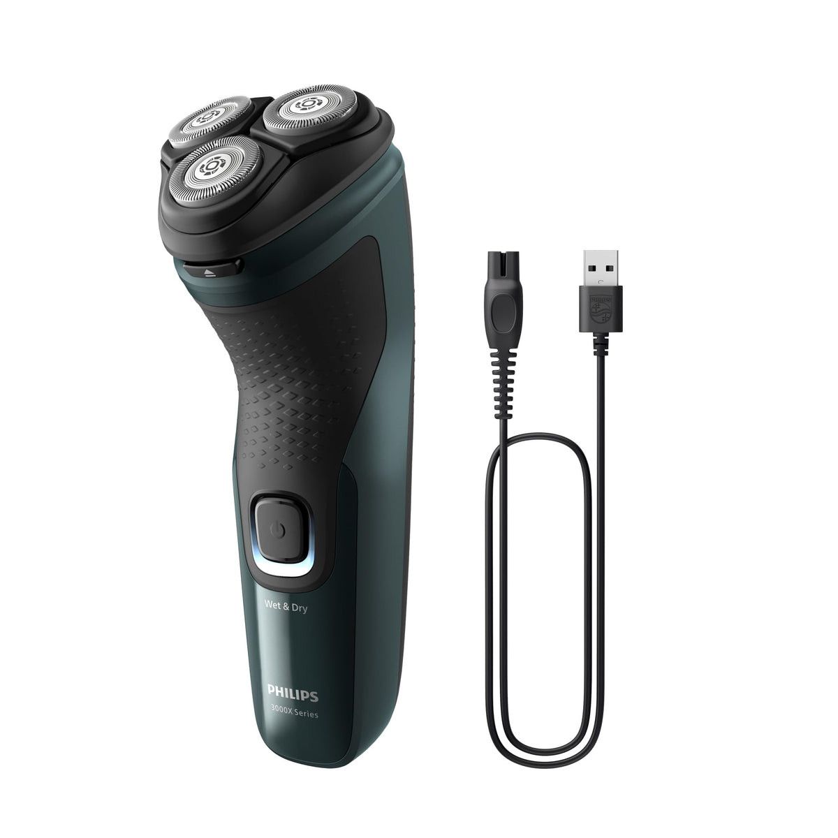 Philips Shaver 3000X Series, Wet and Dry, X3002/00, Dark Forest Green