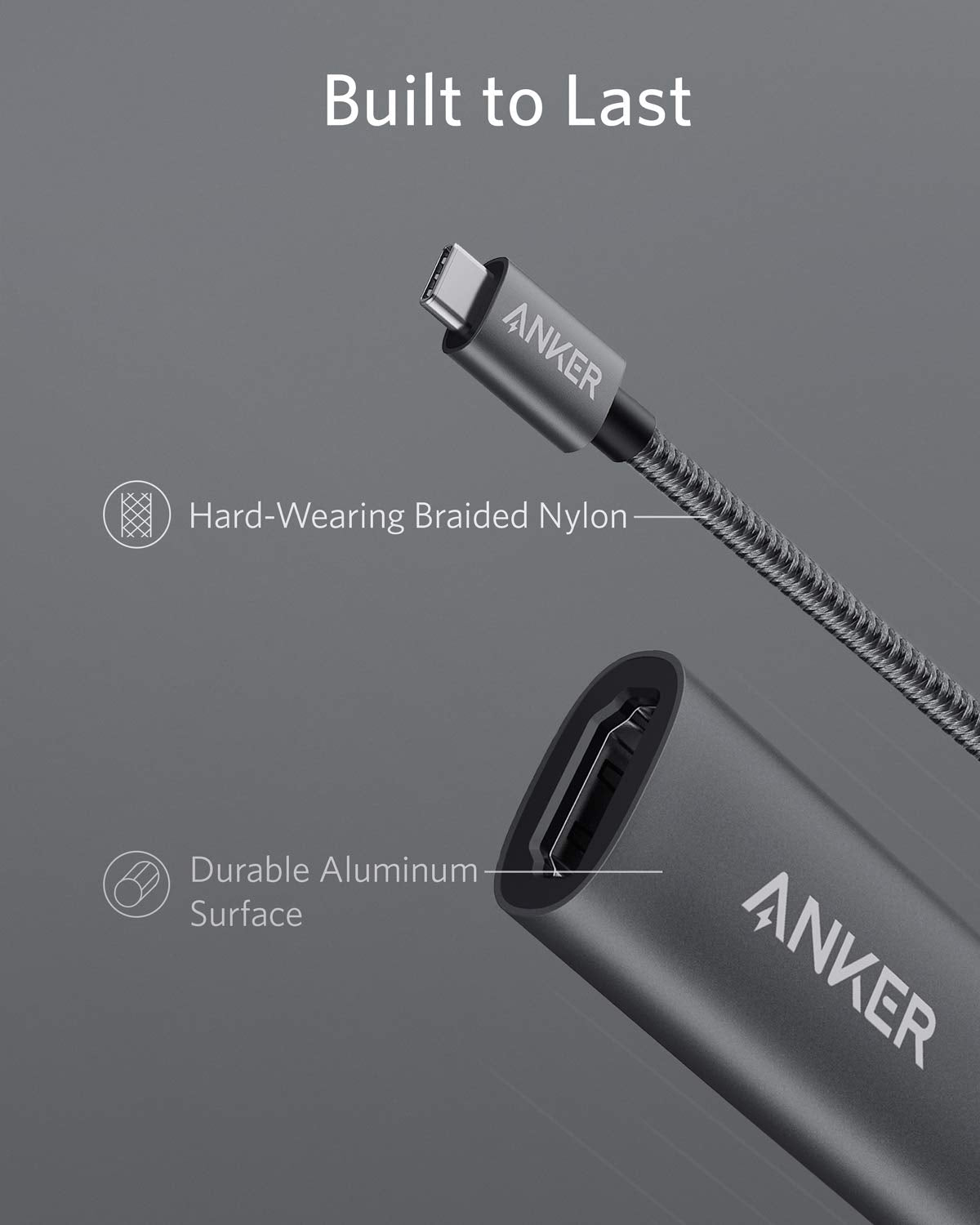 Anker 310 USB C to HDMI Adapter, 4K@60Hz