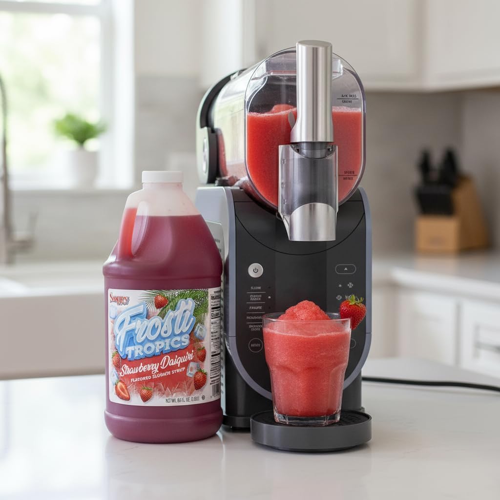 Snappy Frosti Tropics Strawberry Daiquiri Slushie Syrup, 1/2 Gallon
