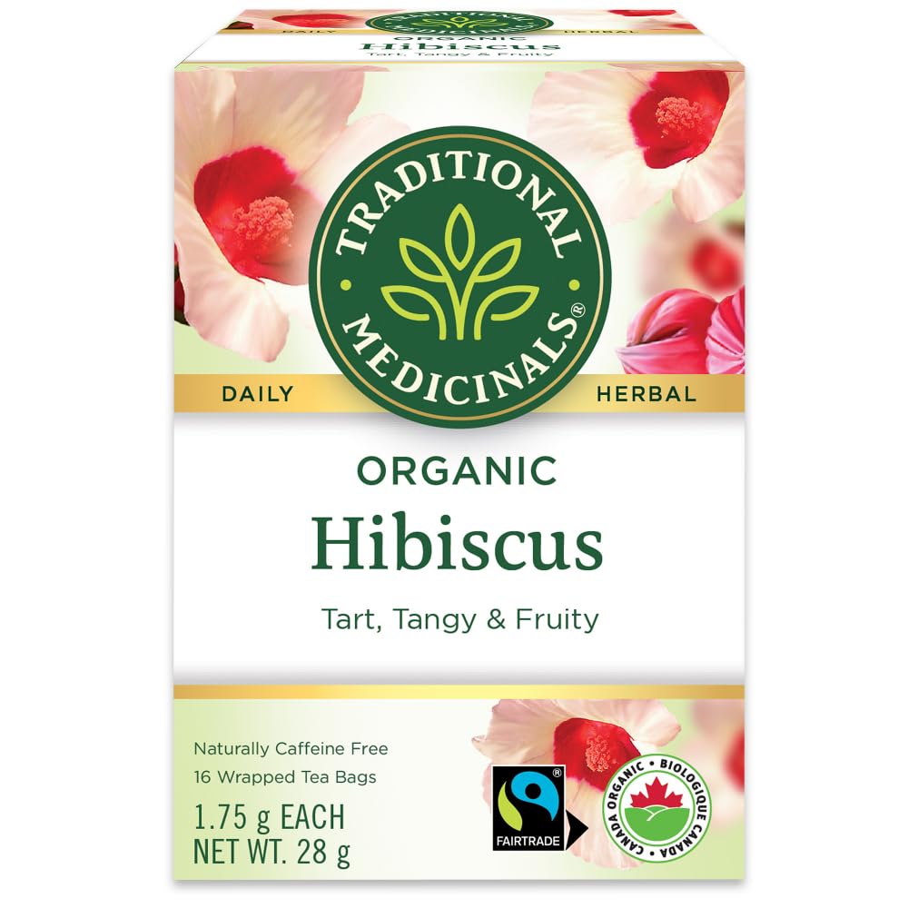 Traditional Medicinals Organic Hibiscus Tea, 6 x 16 Bags
