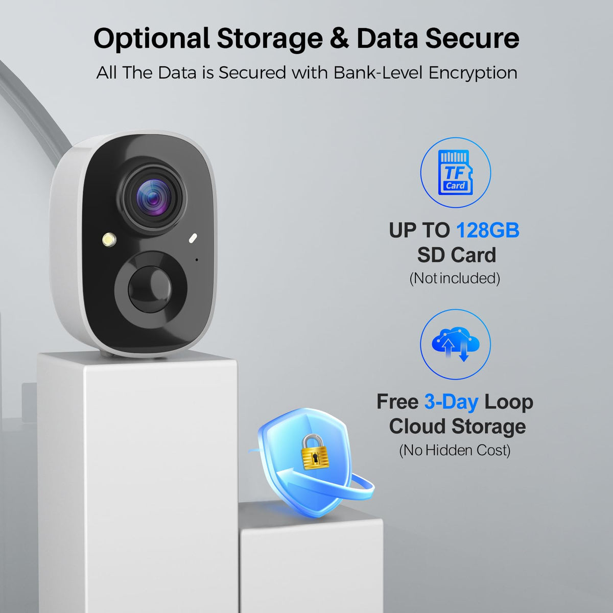 MaxiViz 2K Wireless Battery Outdoor Security Camera (2 Pack)