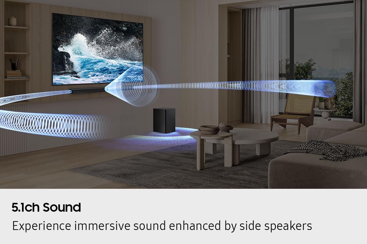 Samsung Sound Bar, 5.1 Channel, Subwoofer, 400 watts, HW-B750F/ZC