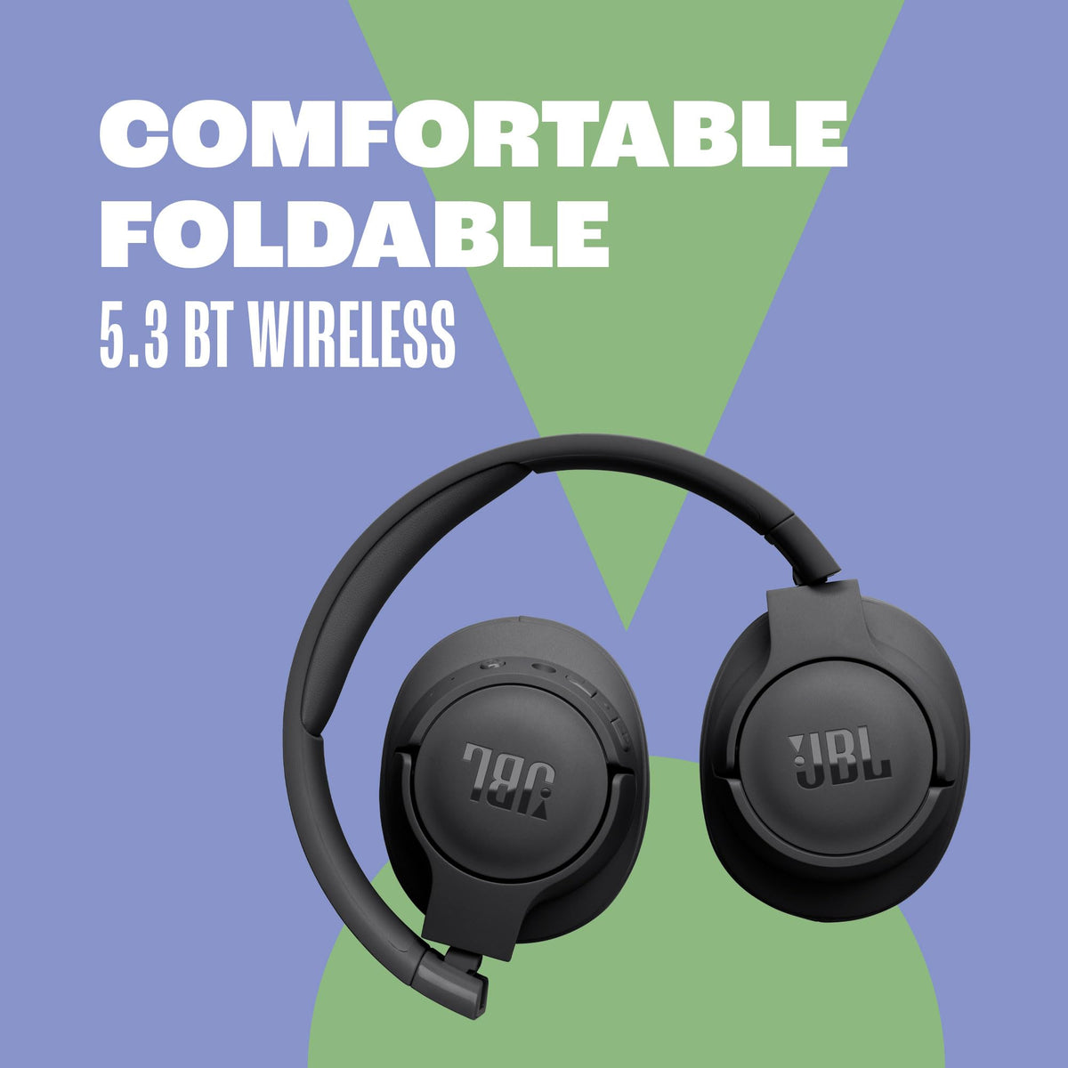JBL Tune 720BT Wireless Over-Ear Headphones, Bluetooth 5.3, White