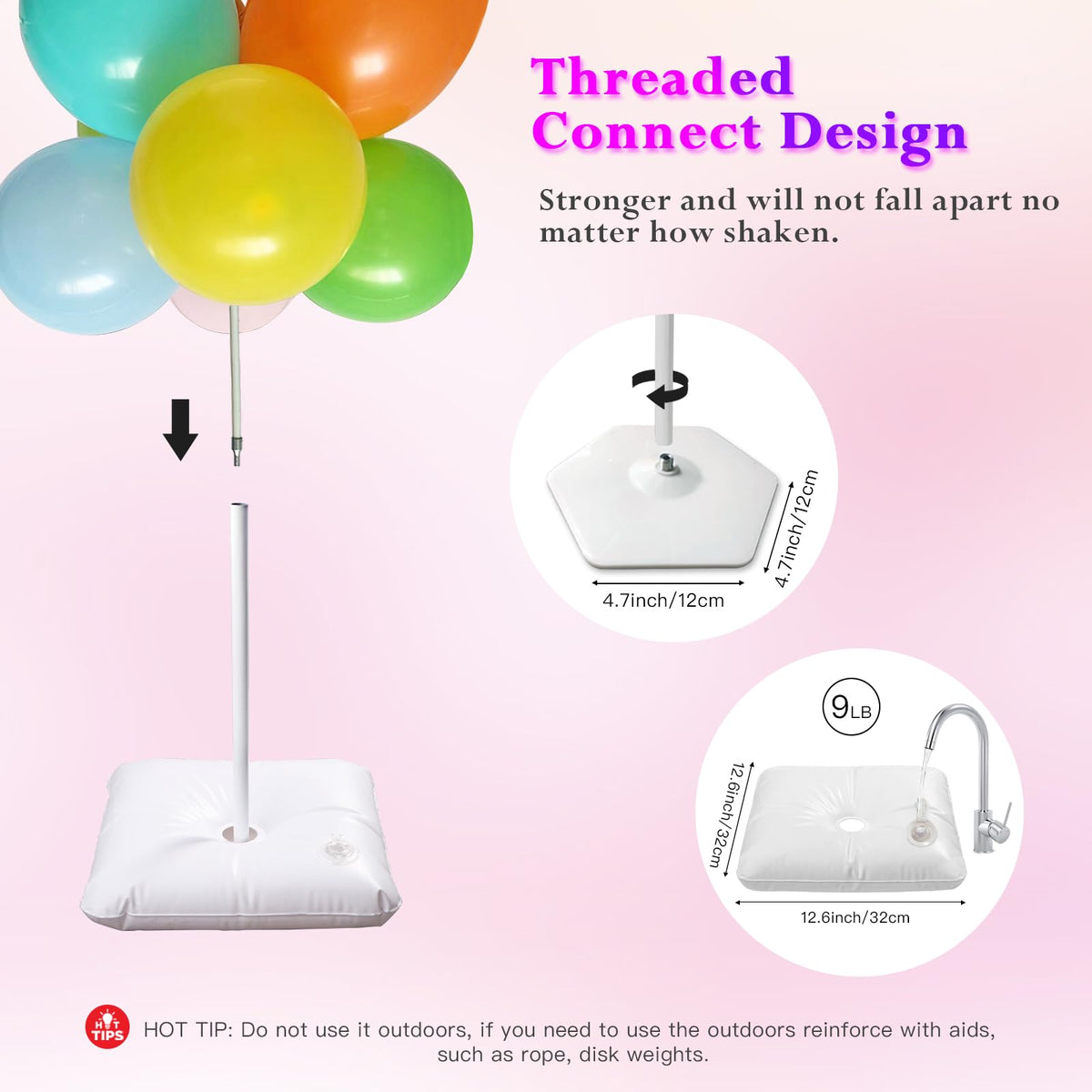 Yallove Balloon Arch Stand Kit, 21 ft