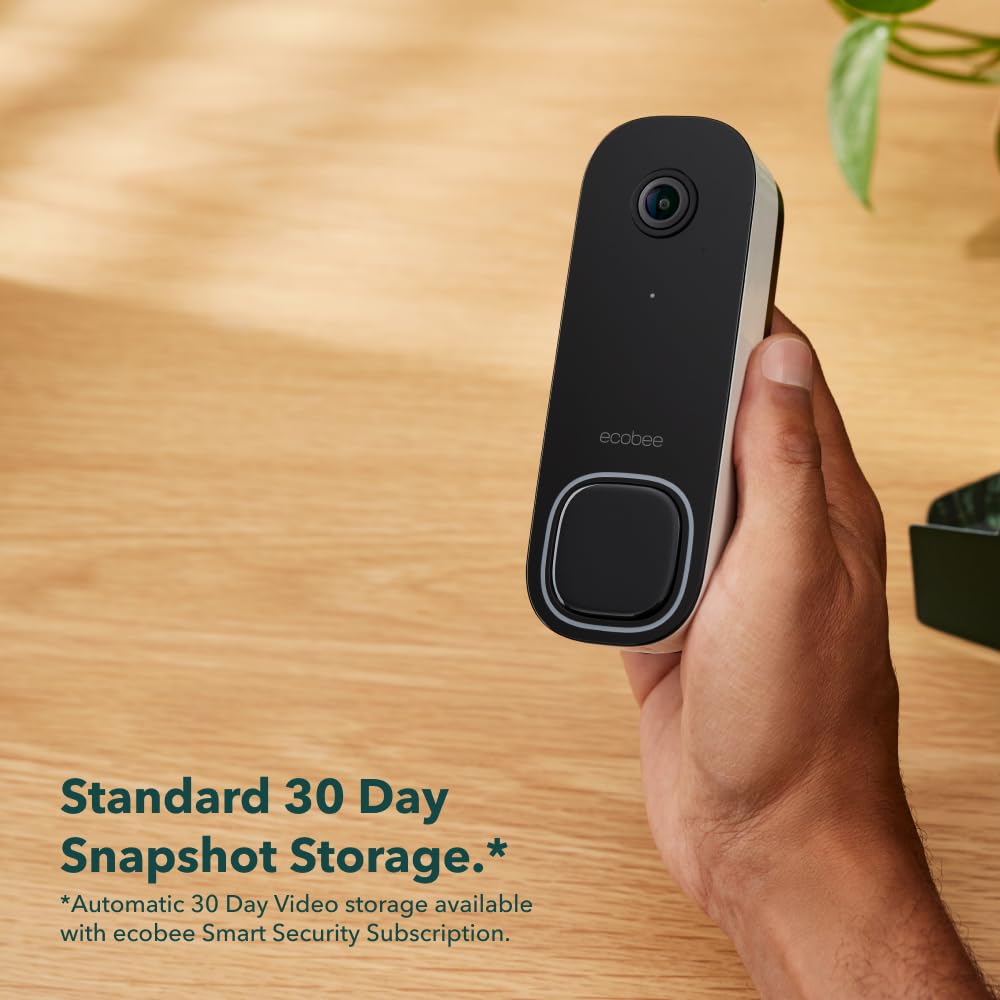ecobee Smart Video Doorbell Camera, Wired