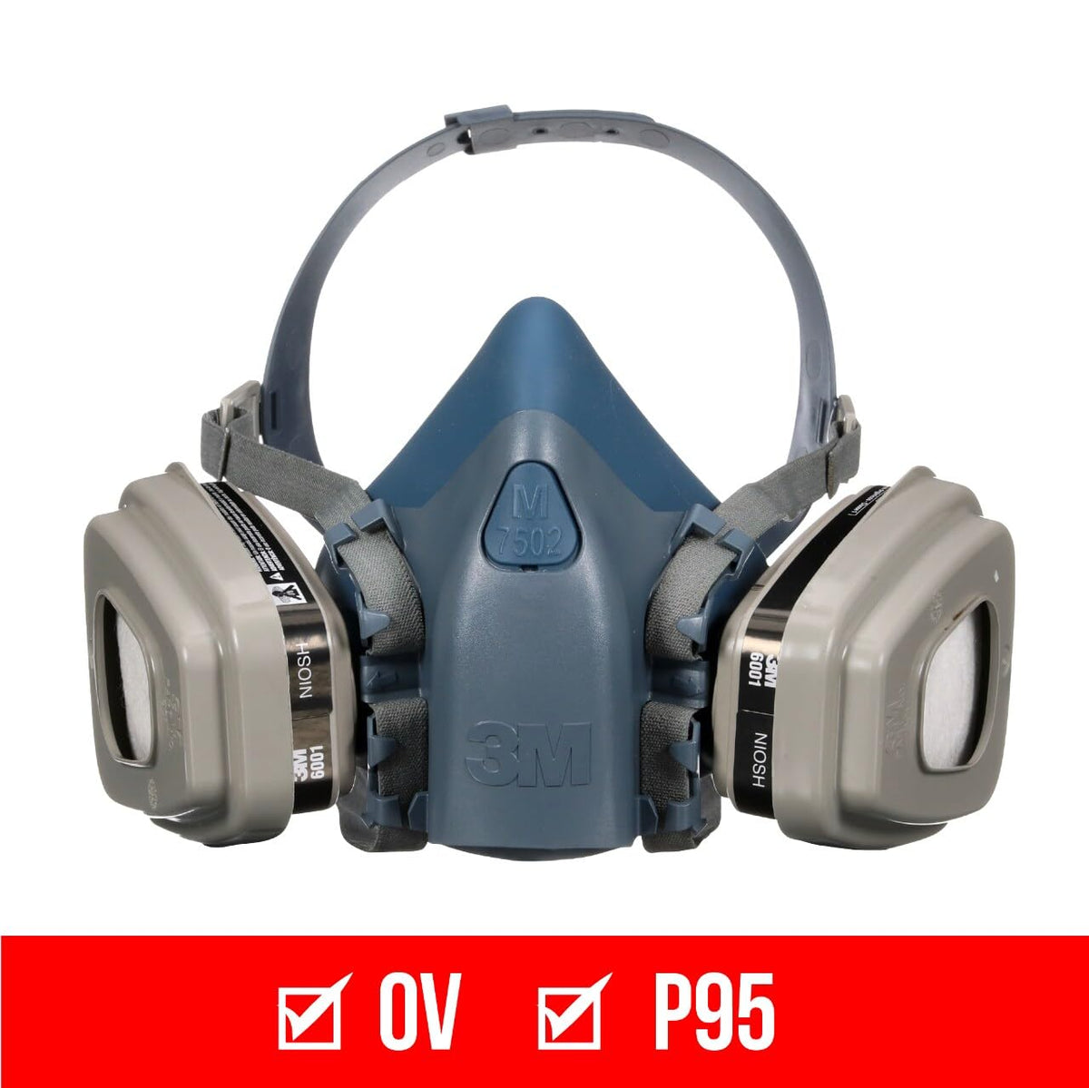 3M Pro Half Facepiece Reusable Respirator Kit, Medium