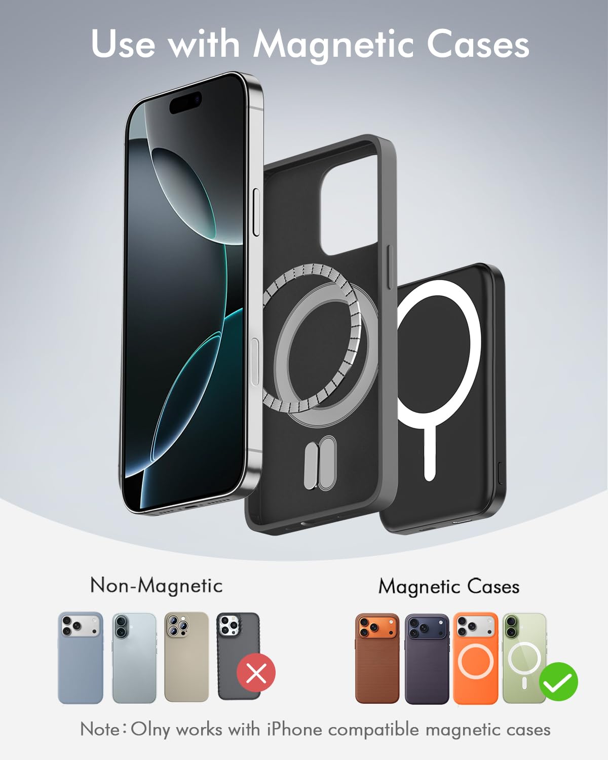 Podoru Magnetic Power Bank, 5000mAh 20W, Black