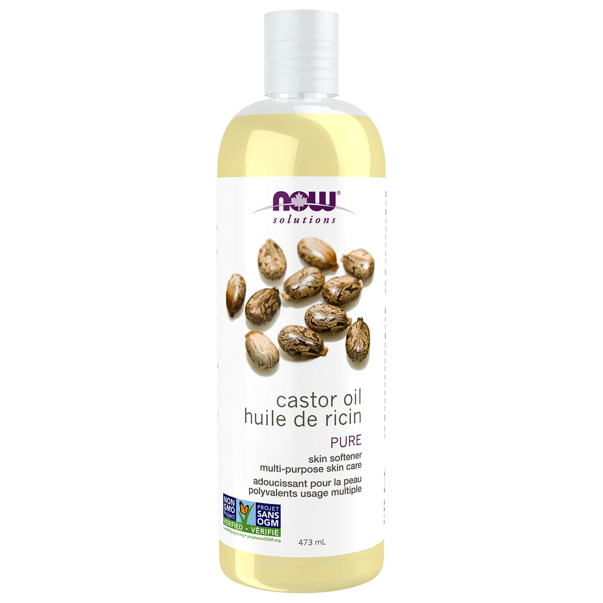 NOW Solutions Castor Oil, 100% Pure, 473 mL