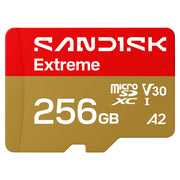 SanDisk 256GB Extreme microSD UHS-I Card, 245MB/s, SDSQXH9-256G-GZ6MA