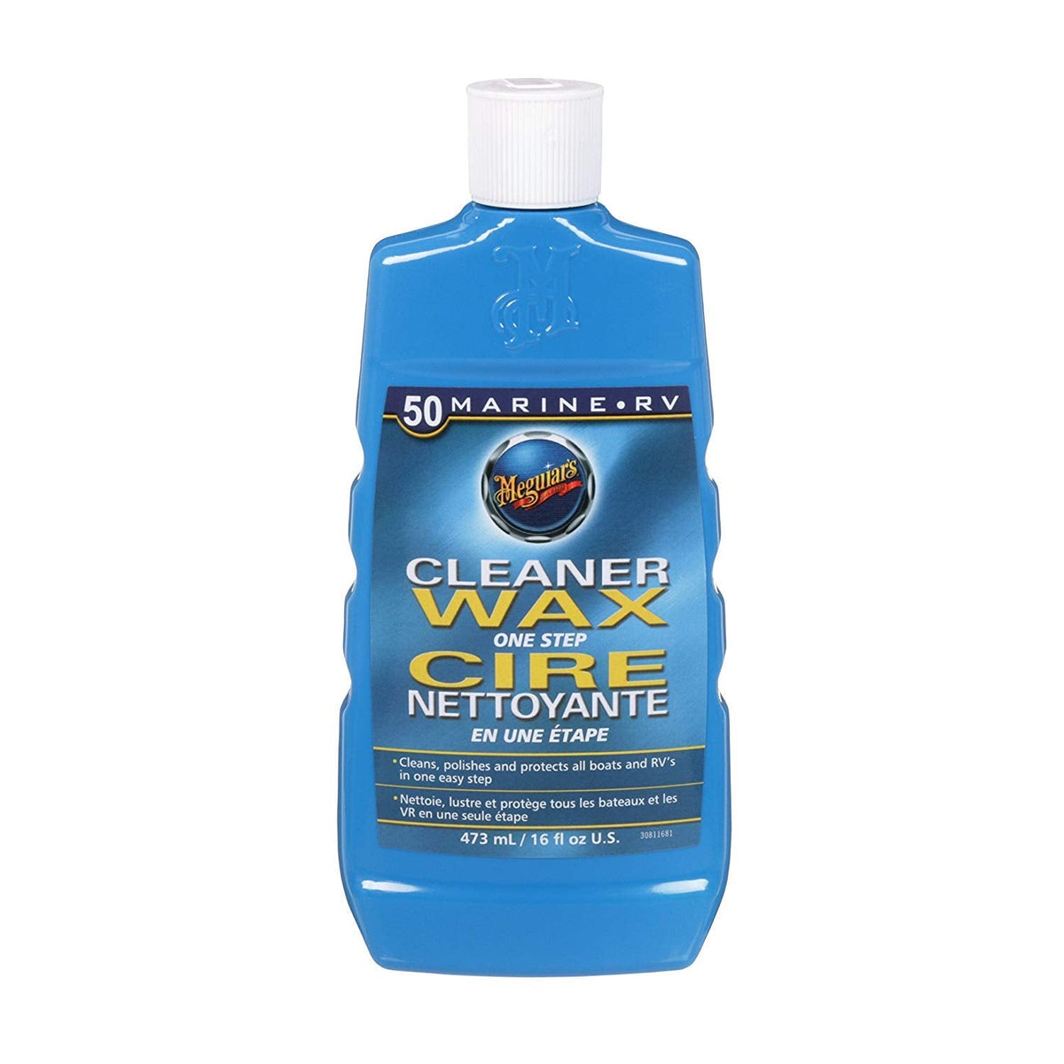 Meguiar's M50C Marine/RV One Step Cleaner Wax, Liquid, M5016C