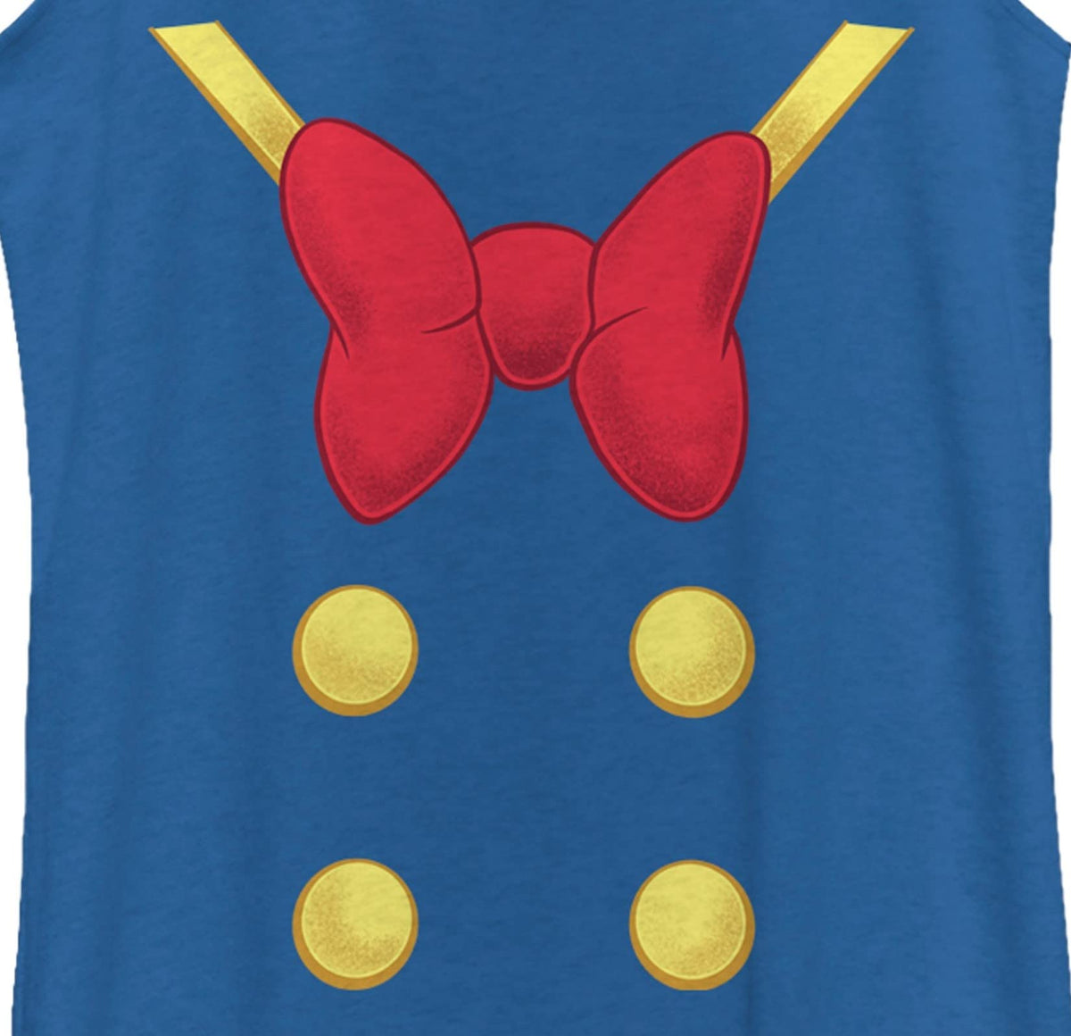 Disney Women's Donald Duck Halloween Tank, Royal Blue Heather, X-Large