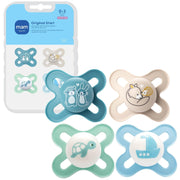 MAM Original Start Baby Pacifiers, 0-3 Months, Silicone, 4 Pack