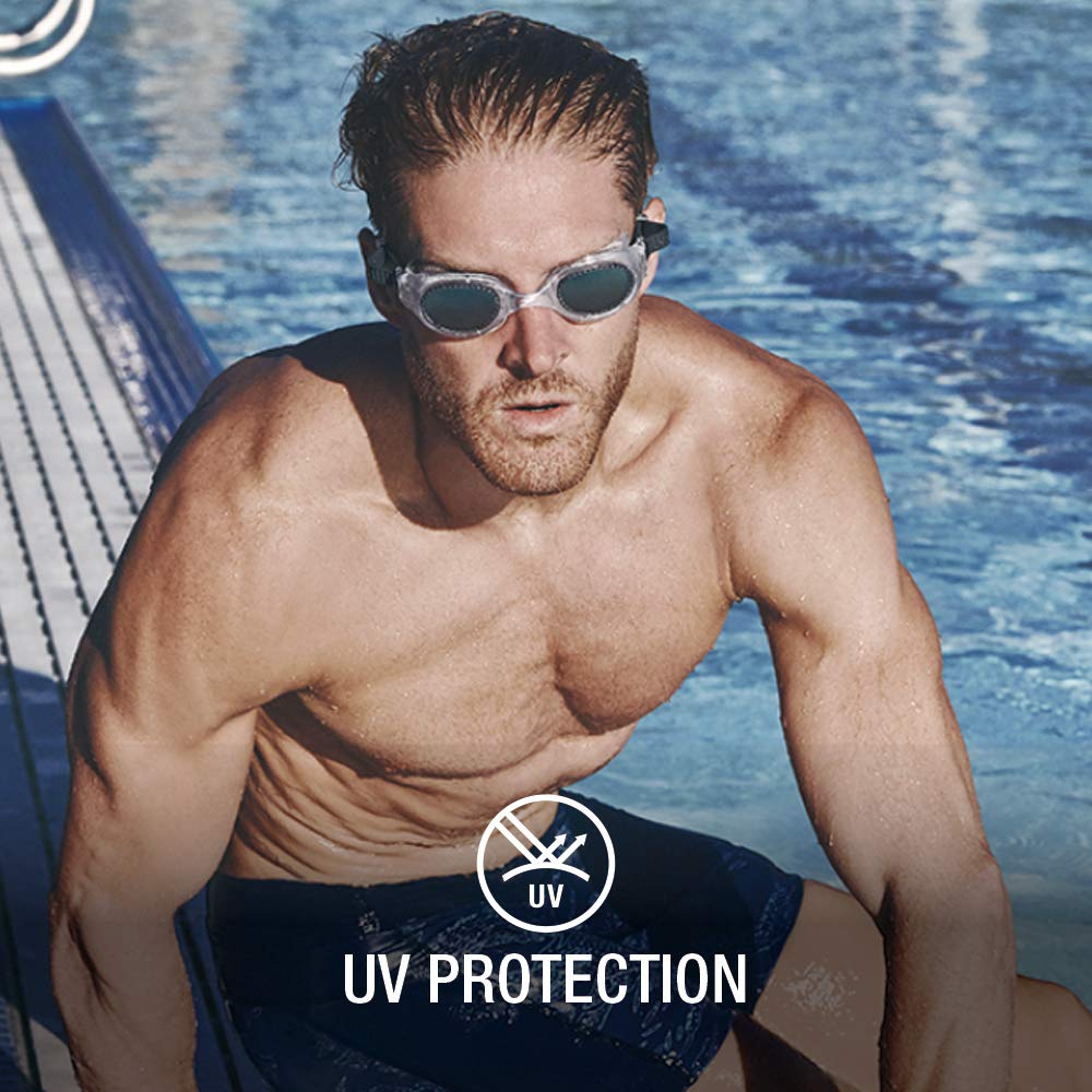 Speedo Unisex Adult Hydrospex Classic Swim Goggles, Smoke Ice