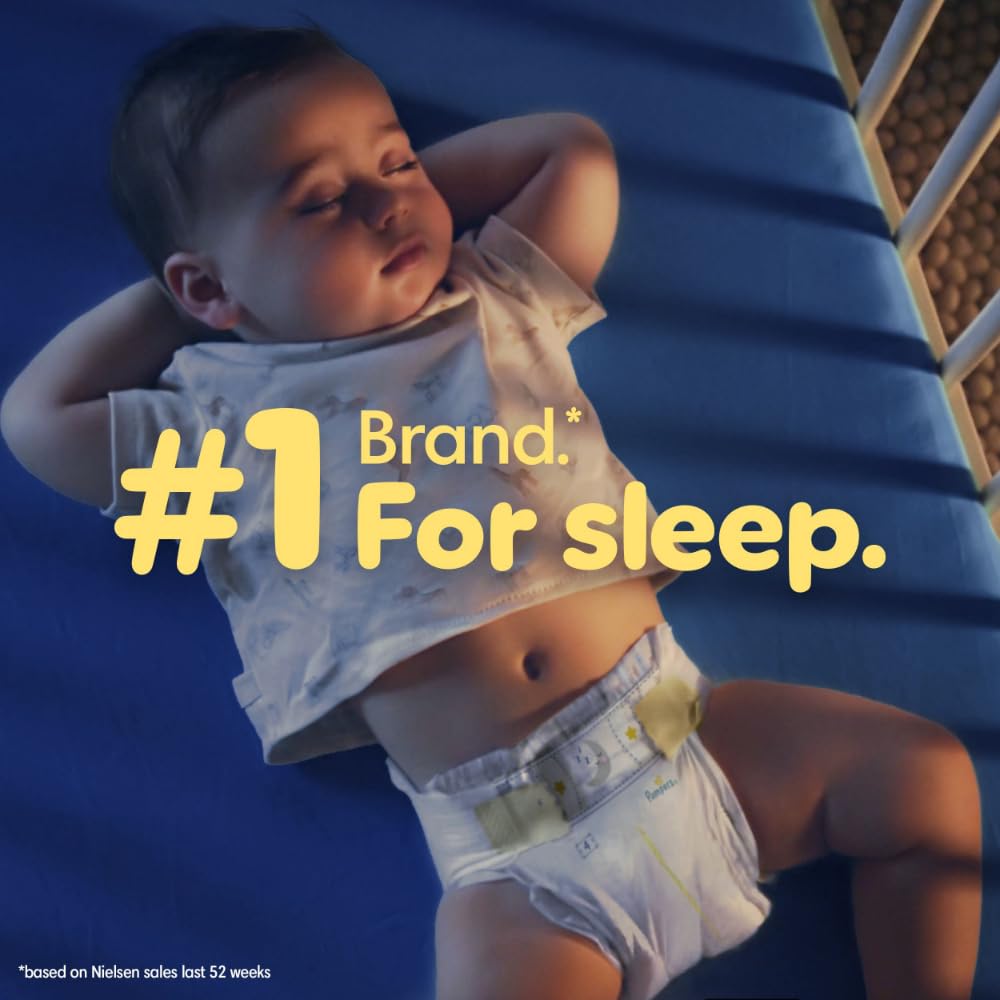 Pampers ZZZ Overnight Diapers, Size 5, 88 Count