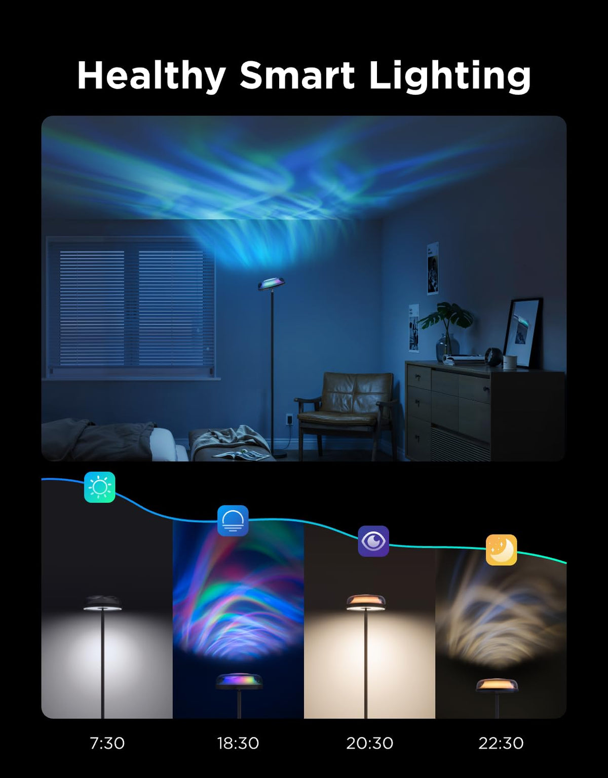 Govee Uplighter Floor Lamp, RGBIC Smart Floor Lamp
