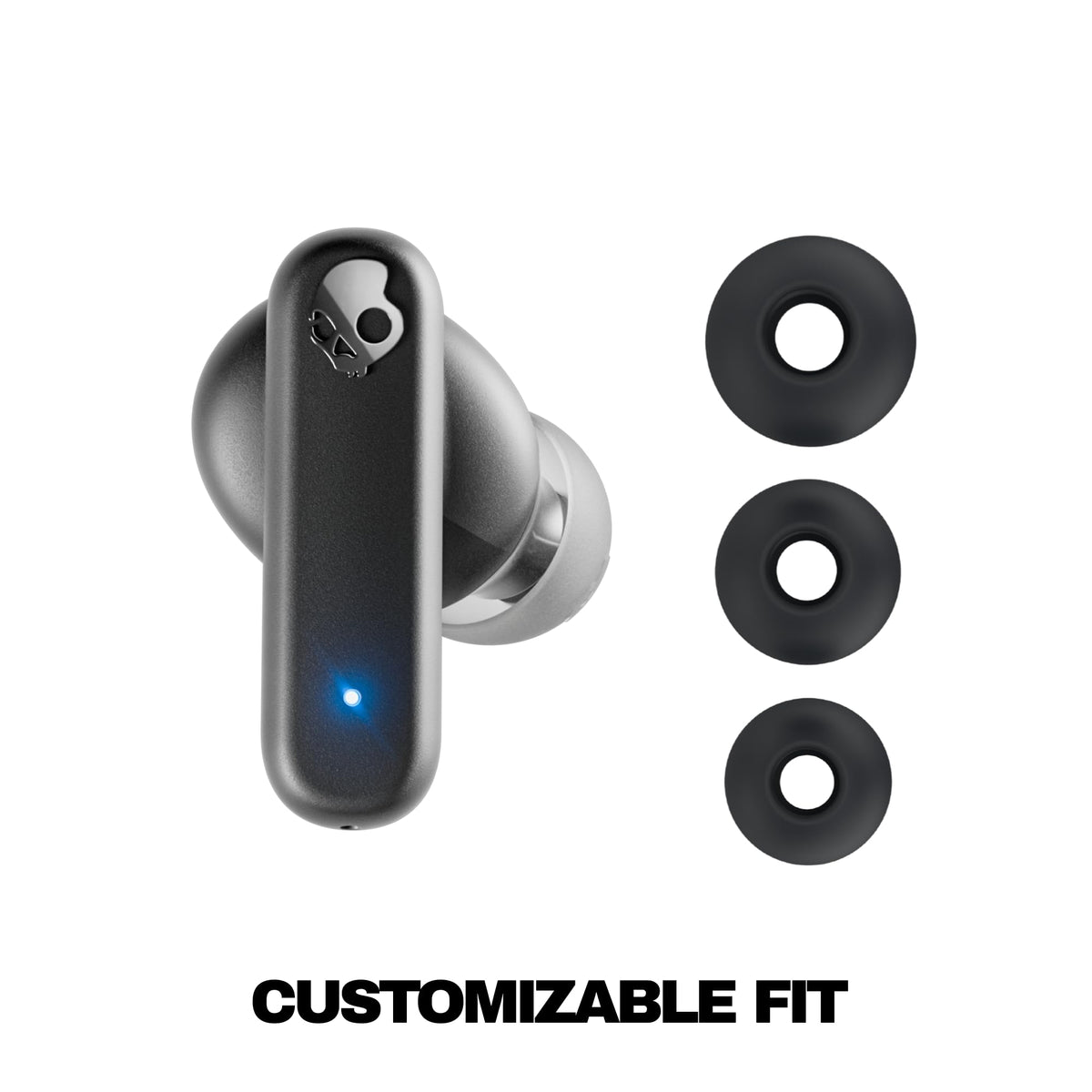 Skullcandy Smokin' Buds Wireless Earbuds, True Black