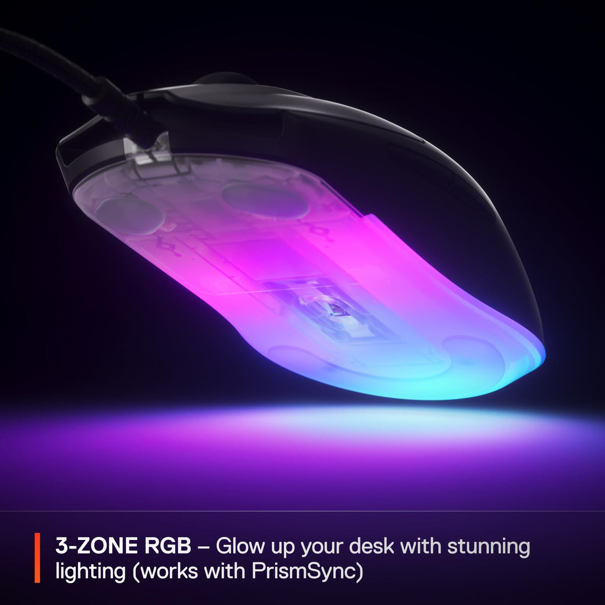 SteelSeries Rival 3 Gen 2 Gaming Mouse, 8500 DPI, Black