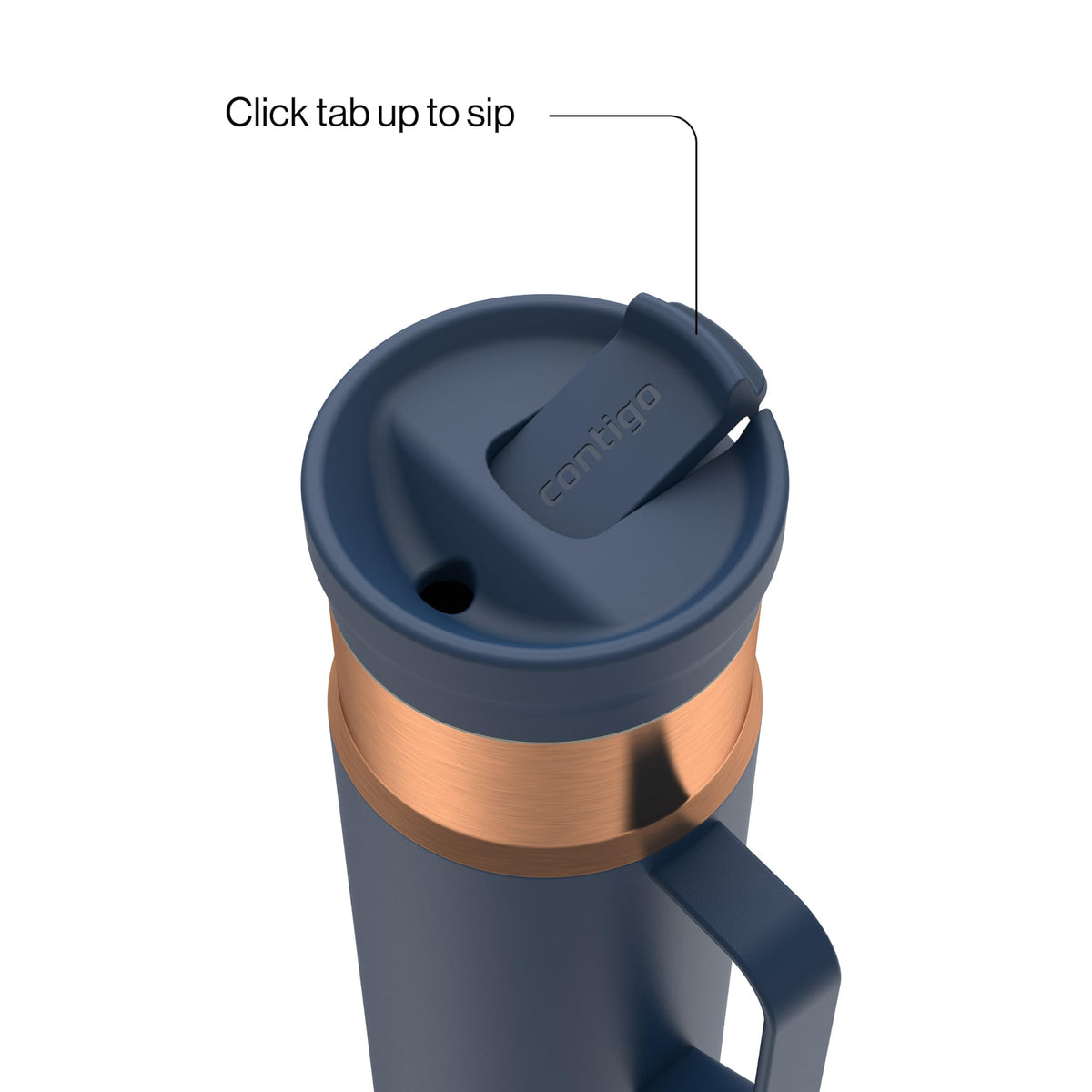 Contigo SnapSeal Travel Mug with Side Handle, 20oz