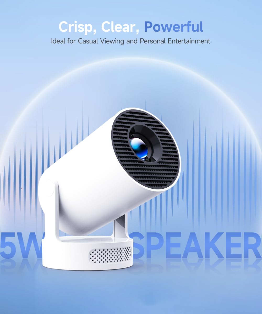Magcubic HY300PRO+ Mini Smart Projector, Manual Focus, Solid White