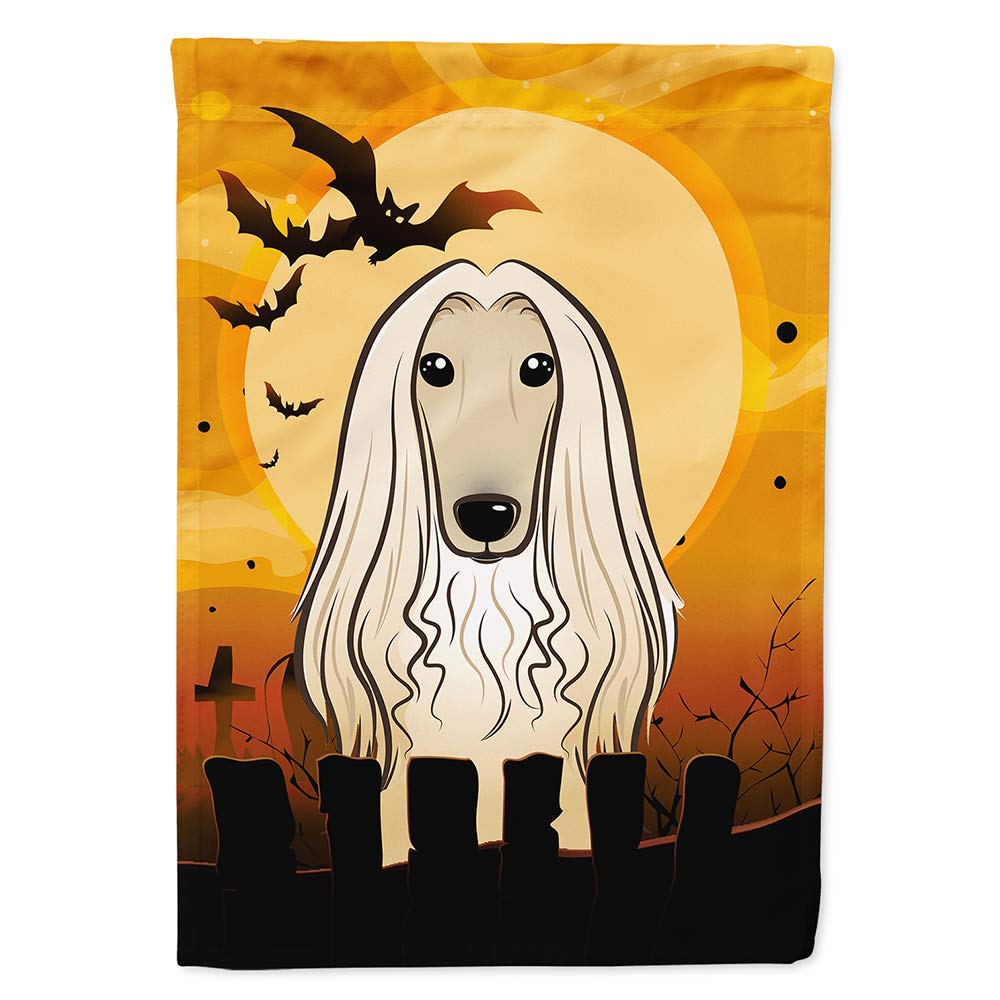 Caroline's Treasures Halloween Afghan Hound House Flag