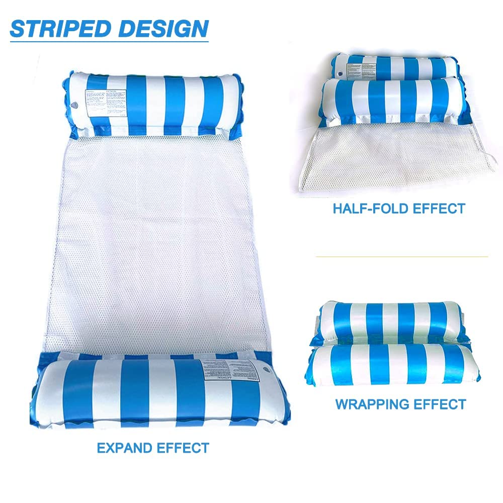 FUNNYTA 4-in-1 Water Hammock Pool Float (2 Pack)