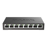 D-Link DGS-108 8-Port Gigabit Ethernet Unmanaged Switch, Metal