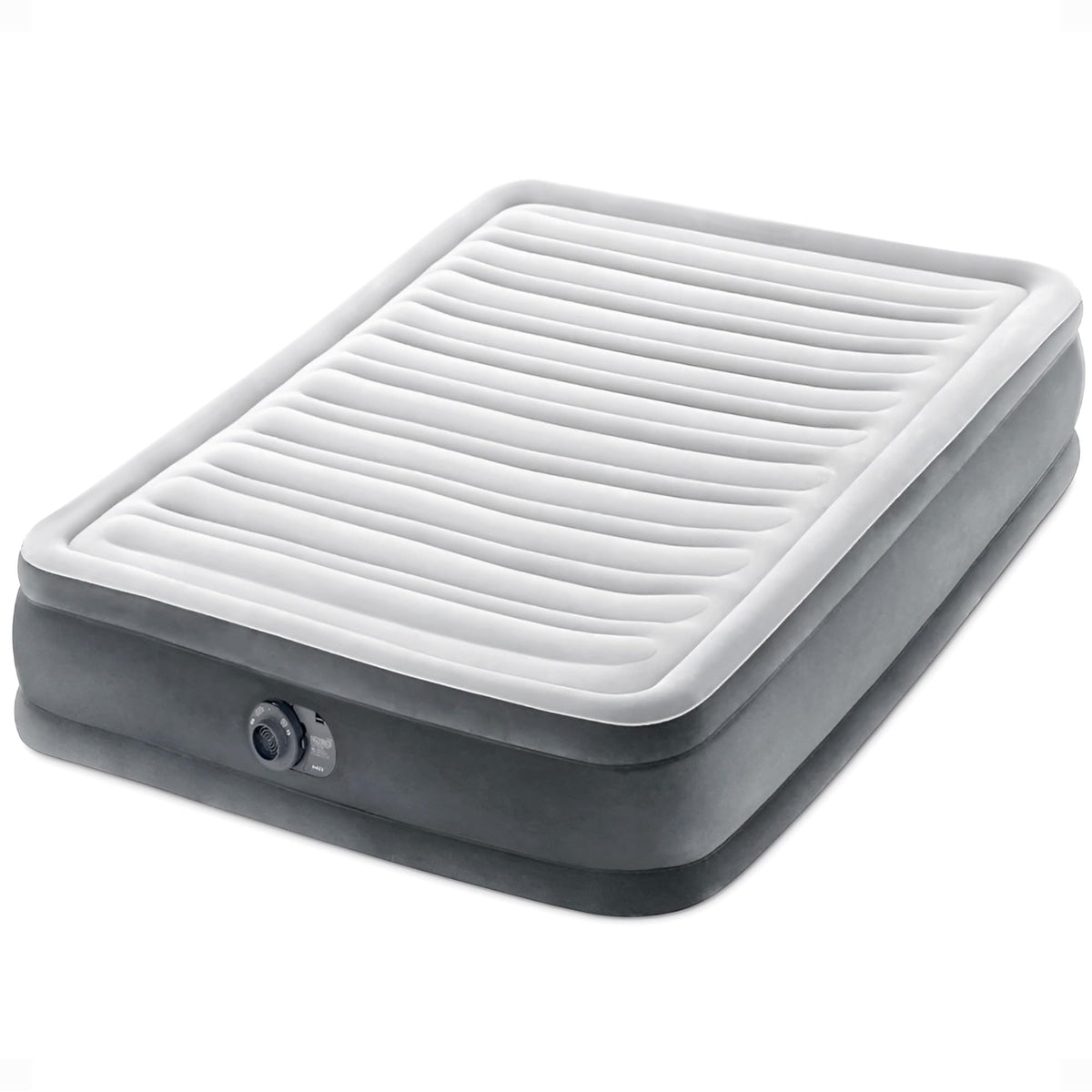INTEX 67767ED Dura-Beam Comfort-Plush Air Mattress with Pump, Full