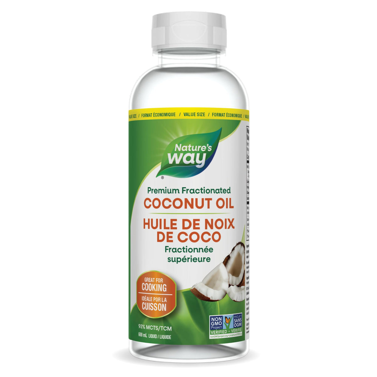 Nature's Way Premium Liquid Coconut Oil, 600 ml