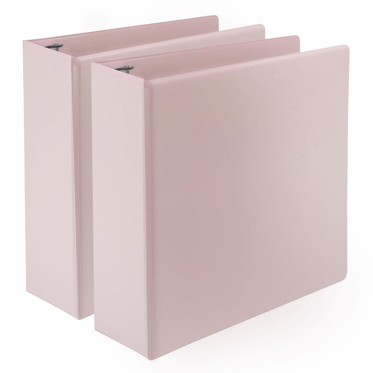 Samsill Plant-Based 3 Inch D-Ring View Binder, Rose, 2 Count
