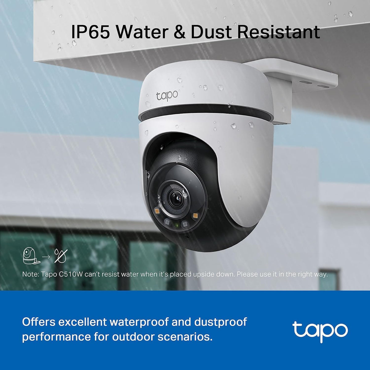 Tapo C510W 2K Pan/Tilt Outdoor Wired Security Camera