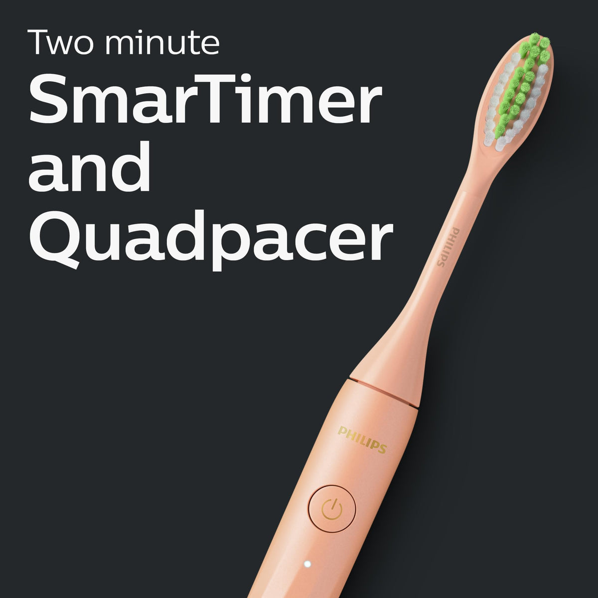 Philips One by Sonicare Battery Toothbrush, 1 Brush Head, Champagne