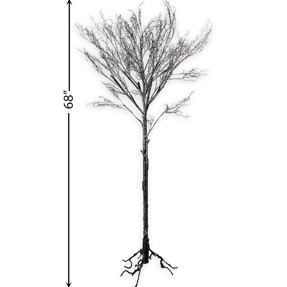 National Tree Company Halloween Tree, Black, Leafless, 68 Inches