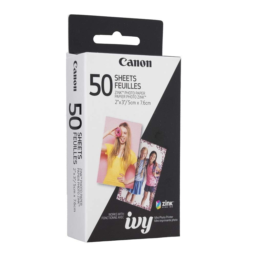 Canon Ivy Zink Photo Paper 3215C001, 50 Sheets